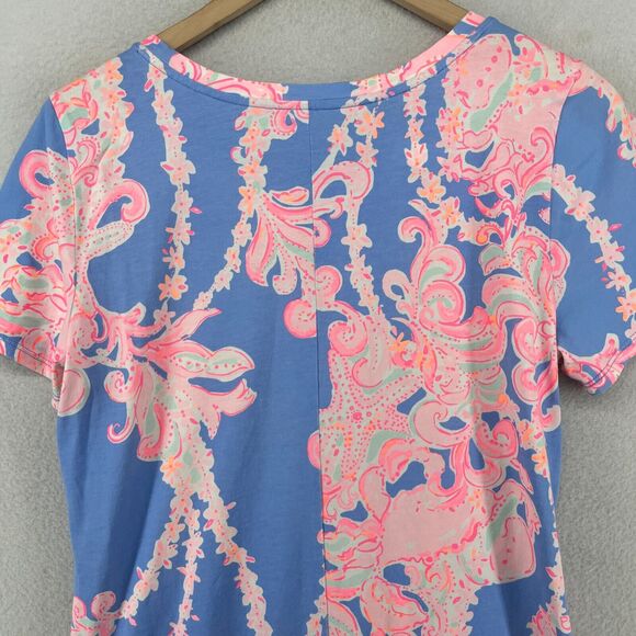 Lilly Pulitzer Declan Dress in “Blue Peri Go With The Flow” Engineered Print - Picture 4 of 12